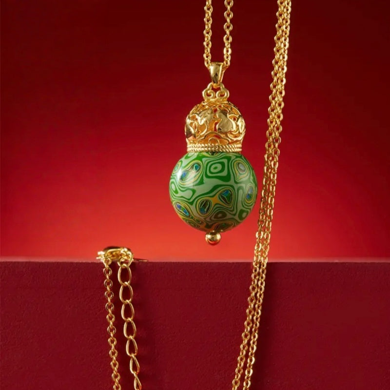 AuraNudge Momentum Gourd: Empower Your Vision with Artisanal Verdigris Brass