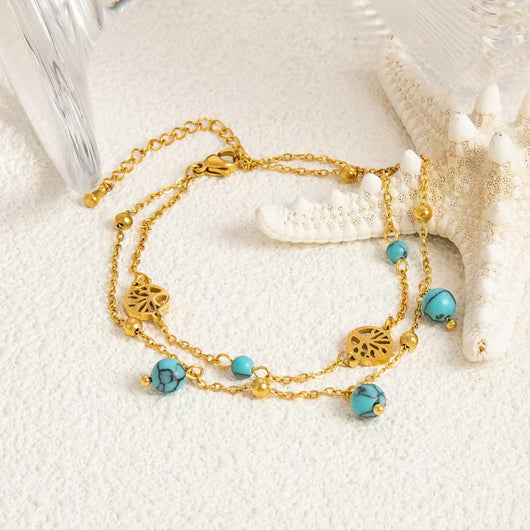Boho Muse Curated Anklet Set | 3-Piece Mystery Stack