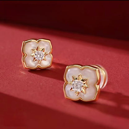 AuraNudge "Serendipity Shell" Manifestation Set - Necklace, Bracelet & Studs