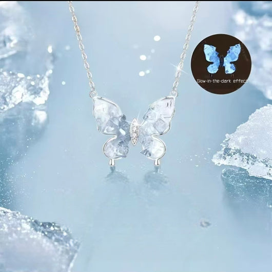 The Midnight Morpho: Handcrafted Kinetic Glow Butterfly