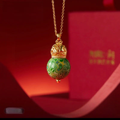 AuraNudge Momentum Gourd: Empower Your Vision with Artisanal Verdigris Brass