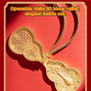 The Resonance Anchor: 24K Gold-Plated Gourd Locket – Mindset Alignment & Inner Balance