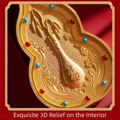 The Resonance Anchor: 24K Gold-Plated Gourd Locket – Mindset Alignment & Inner Balance