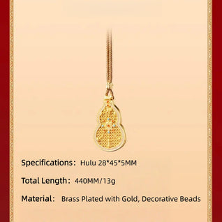 The Resonance Anchor: 24K Gold-Plated Gourd Locket – Mindset Alignment & Inner Balance