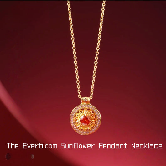 AuraNudge The Everbloom Sunflower Pendant Necklace | Symbol of Hope, Growth & Radiant Positivity | Elegance & Inspiration