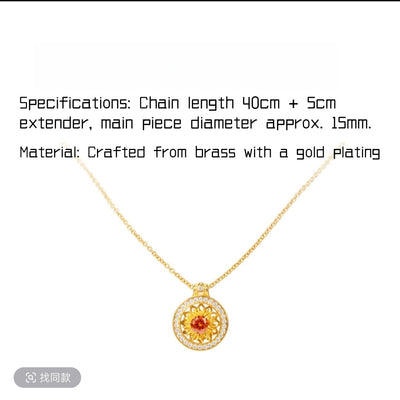 AuraNudge The Everbloom Sunflower Pendant Necklace | Symbol of Hope, Growth & Radiant Positivity | Elegance & Inspiration
