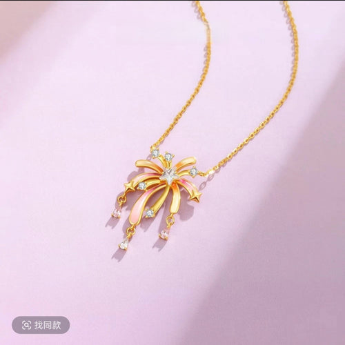 Fireworks Shift: 2-in-1 Fluorescent Kinetic Necklace
