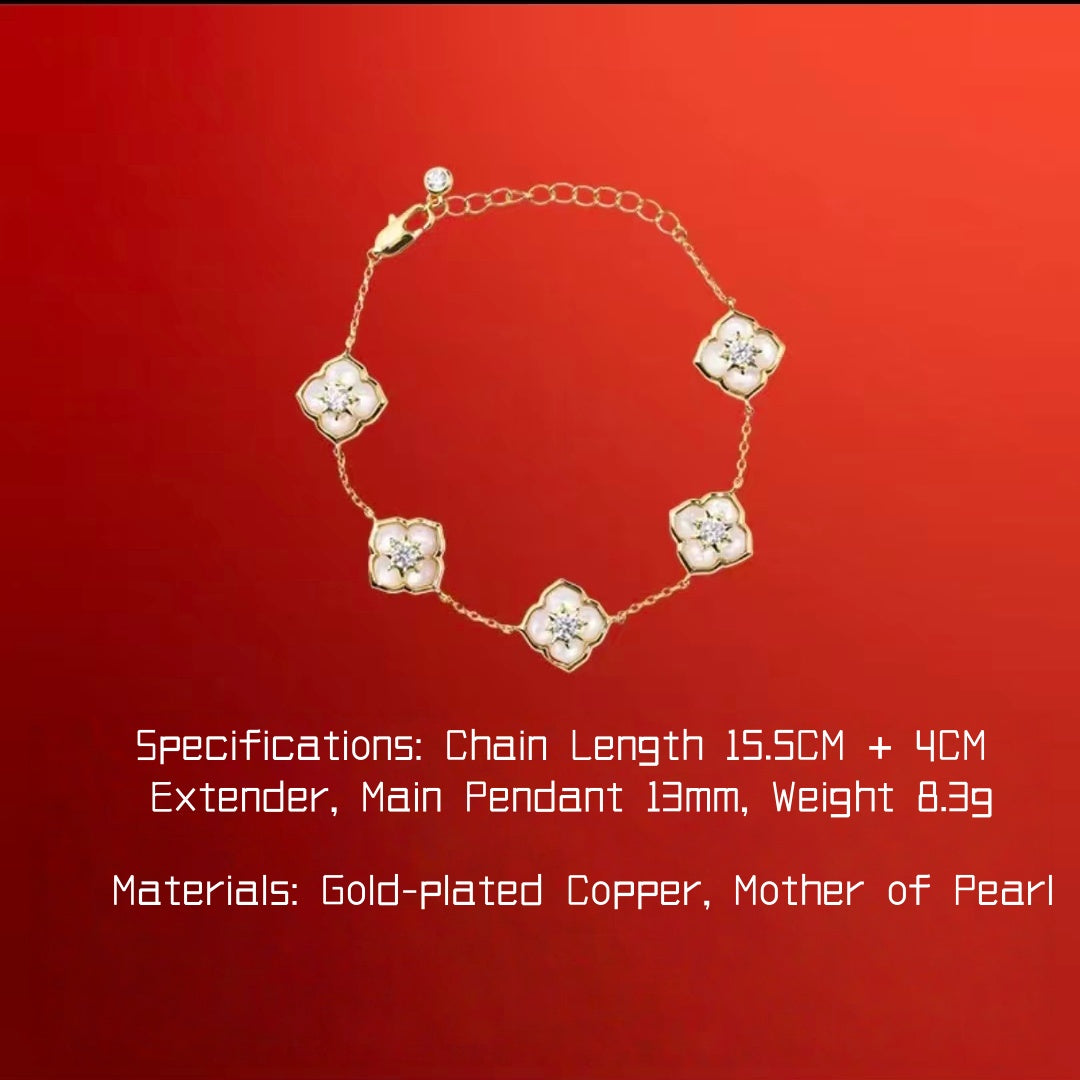 AuraNudge "Serendipity Shell" Manifestation Set - Necklace, Bracelet & Studs