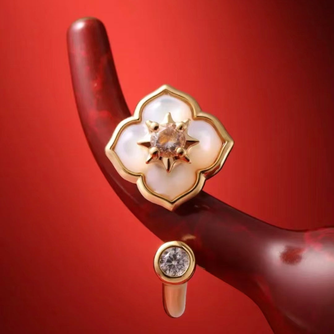 AuraNudge "Serendipity Shell" Manifestation Set - Necklace, Bracelet & Studs