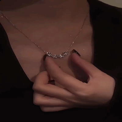 AuraNudge "The Shift" Kinetic Necklace — 2-in-1 Convertible Clover (925 Silver)