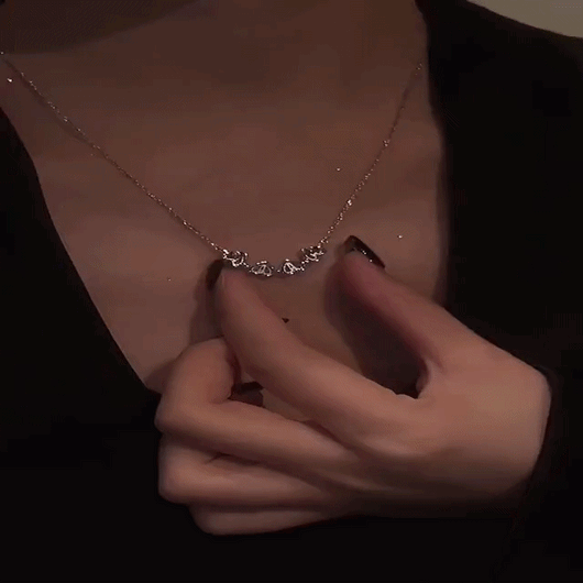 AuraNudge "The Shift" Kinetic Necklace — 2-in-1 Convertible Clover (925 Silver)