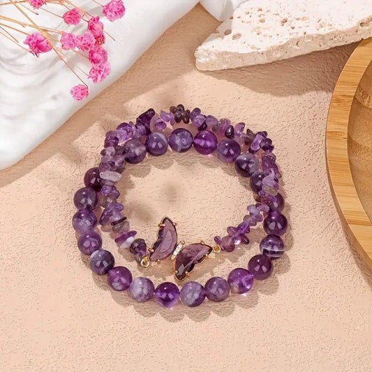 Amethyst Serenity Stretch Bracelet