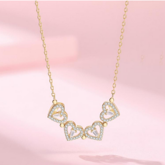 AuraNudge "The Shift" Kinetic Necklace — 2-in-1 Convertible Clover (925 Silver)