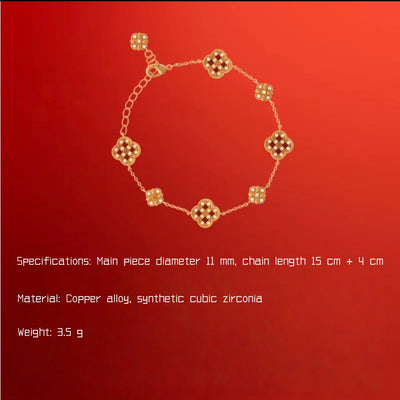 The "Prosperity Quad" Resonance | Aura-Synchronized Four-Leaf Fortune Jewelry