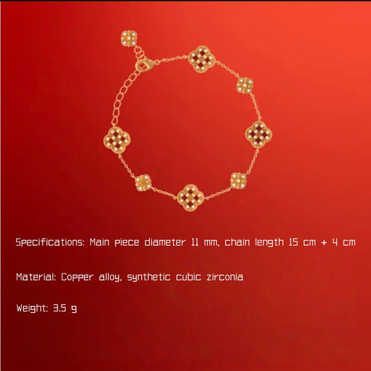 The "Prosperity Quad" Resonance | Aura-Synchronized Four-Leaf Fortune Jewelry