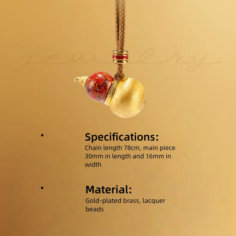 AuraNudge Resilience Gourd: Portable Emotional Anchor | 24K Gold-Plated & Hand-Finished Brass