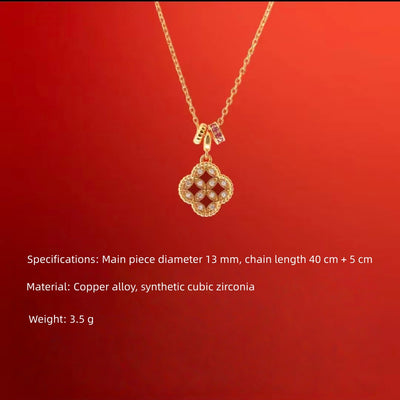 The "Prosperity Quad" Resonance | Aura-Synchronized Four-Leaf Fortune Jewelry
