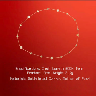 AuraNudge "Serendipity Shell" Manifestation Set - Necklace, Bracelet & Studs