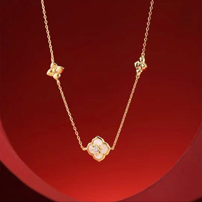 AuraNudge "Serendipity Shell" Manifestation Set - Necklace, Bracelet & Studs