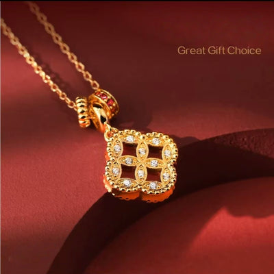 The "Prosperity Quad" Resonance | Aura-Synchronized Four-Leaf Fortune Jewelry