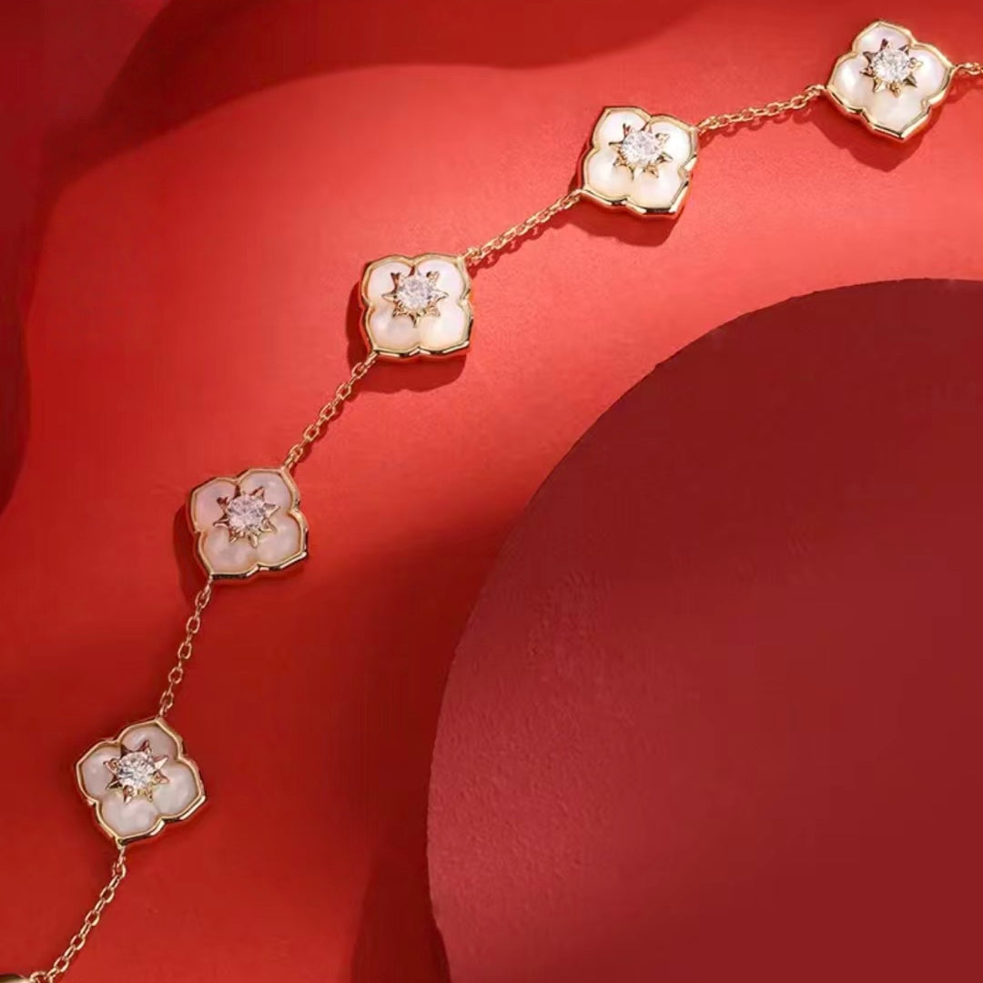 AuraNudge "Serendipity Shell" Manifestation Set - Necklace, Bracelet & Studs