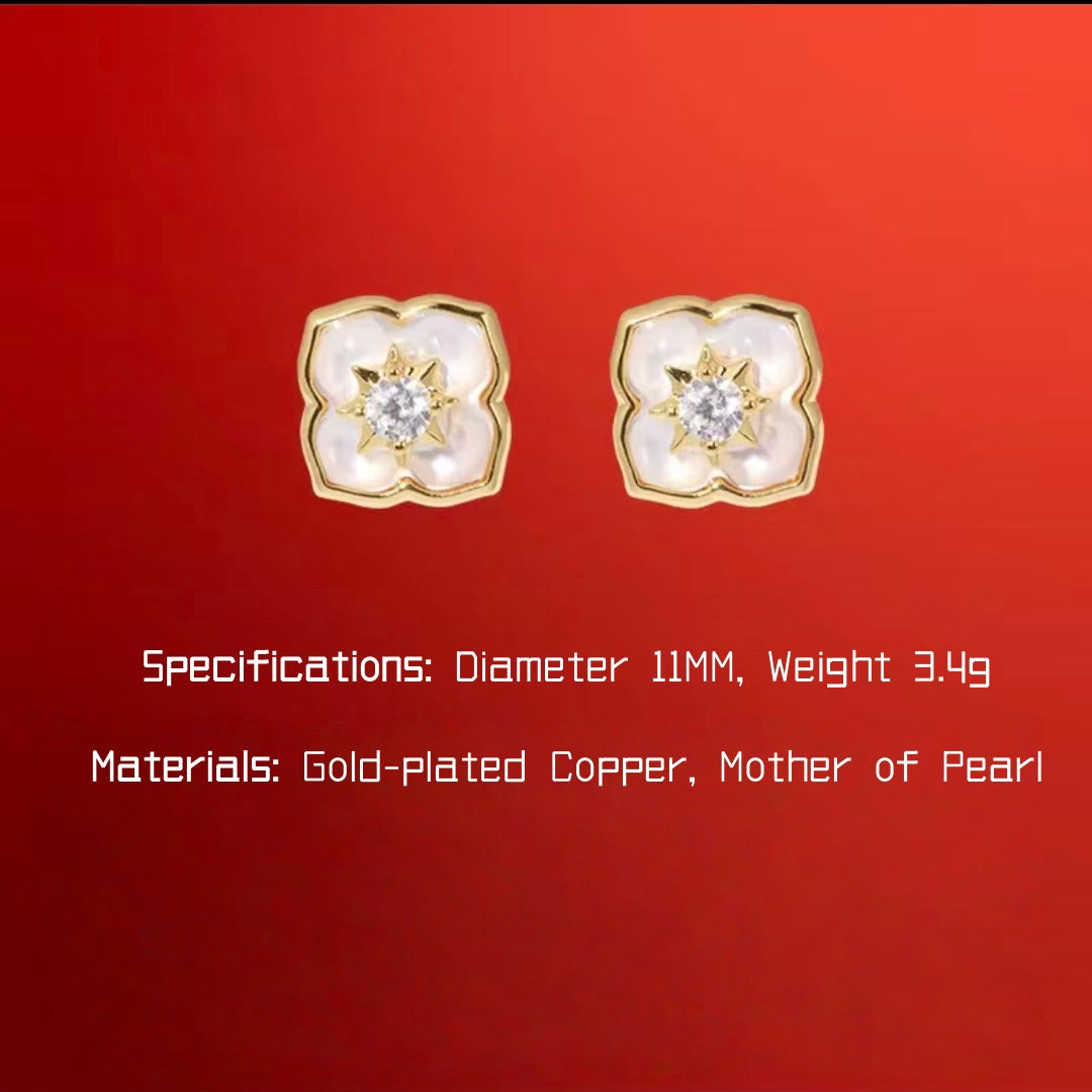 AuraNudge "Serendipity Shell" Manifestation Set - Necklace, Bracelet & Studs