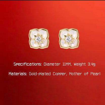 AuraNudge "Serendipity Shell" Manifestation Set - Necklace, Bracelet & Studs