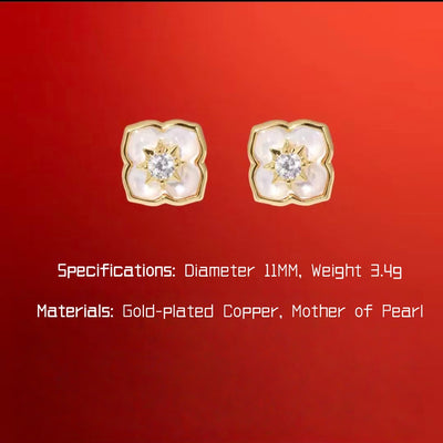 AuraNudge "Serendipity Shell" Manifestation Set - Necklace, Bracelet & Studs